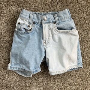 Vintage GAP Two-Tone Light Wash Denim Kids Shorts